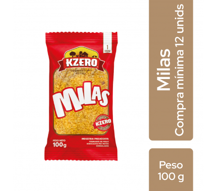 MILANESAS DE PECHUGA DE POLLO INDIVIDUAL CAJA X 12UN.